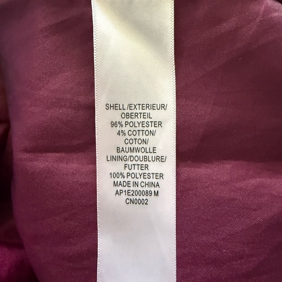 Adrianna Papell Satin Lined Dress in Deep Berry Size 12 - Picture 4 of 6